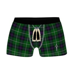 ScotsTee Shop Scottish Donald of The Isles Clan Highland Kilt Sporran Tartan Boxer Briefs