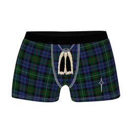 ScotsTee Shop Scottish Campbell Red Clan Highland Kilt Sporran Tartan Boxer Briefs