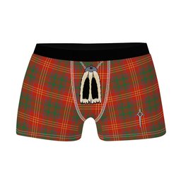 ScotsTee Shop Scottish Burns (Burns 1930) Ancient Clan Highland Kilt Sporran Tartan Boxer Briefs