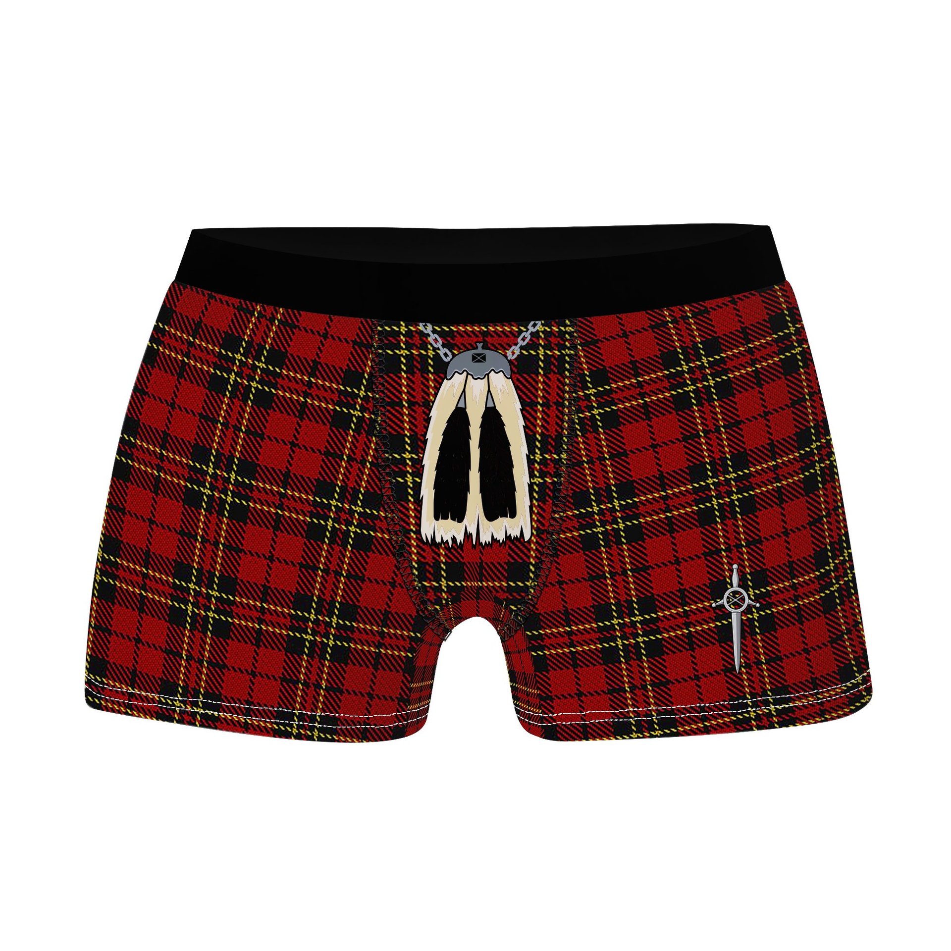 ScotsTee Shop Scottish Brodie Clan Highland Kilt Sporran Tartan Boxer Briefs