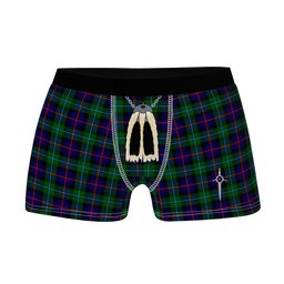 ScotsTee Shop Scottish Calder Modern Clan Highland Kilt Sporran Tartan Boxer Briefs