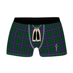 ScotsTee Shop Scottish Carmichael Clan Highland Kilt Sporran Tartan Boxer Briefs