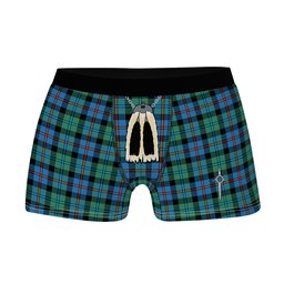 ScotsTee Shop Scottish Campbel of Cawdor Ancient Clan Highland Kilt Sporran Tartan Boxer Briefs