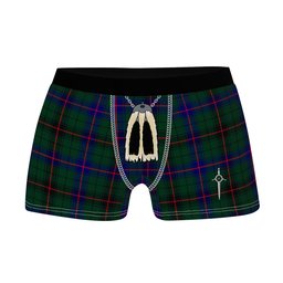 ScotsTee Shop Scottish Davidson Modern Clan Highland Kilt Sporran Tartan Boxer Briefs