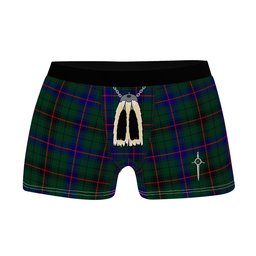 ScotsTee Shop Scottish Davidson Modern Clan Highland Kilt Sporran Tartan Boxer Briefs