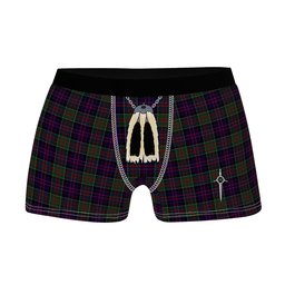 ScotsTee Shop Scottish Donald of Clan Ranald Clan Highland Kilt Sporran Tartan Boxer Briefs