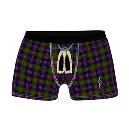 ScotsTee Shop Scottish Chalmers Clan Highland Kilt Sporran Tartan Boxer Briefs