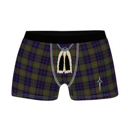 ScotsTee Shop Scottish Clelland SC Clan Highland Kilt Sporran Tartan Boxer Briefs