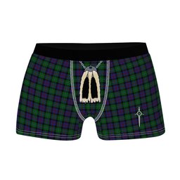 ScotsTee Shop Scottish Campbell of Cawdor Clan Highland Kilt Sporran Tartan Boxer Briefs