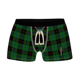ScotsTee Shop Scottish Douglas Black Clan Highland Kilt Sporran Tartan Boxer Briefs
