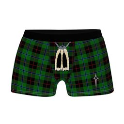 ScotsTee Shop Scottish Douglas Black Clan Highland Kilt Sporran Tartan Boxer Briefs