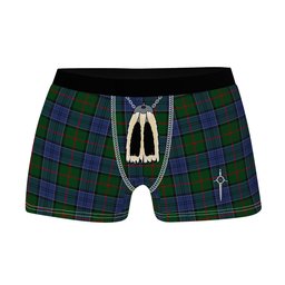 ScotsTee Shop Scottish Colquhoun Clan Highland Kilt Sporran Tartan Boxer Briefs