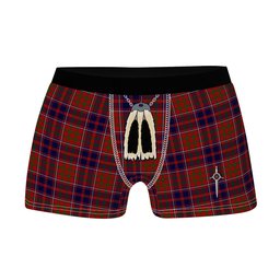 ScotsTee Shop Scottish Cameron of Locheil Original Clan Highland Kilt Sporran Tartan Boxer Briefs