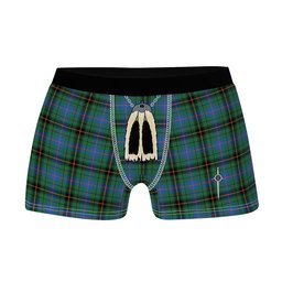 ScotsTee Shop Scottish Davidson Ancient Clan Highland Kilt Sporran Tartan Boxer Briefs