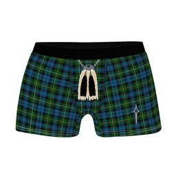 ScotsTee Shop Scottish Campbell of Argyll Ancient Clan Highland Kilt Sporran Tartan Boxer Briefs