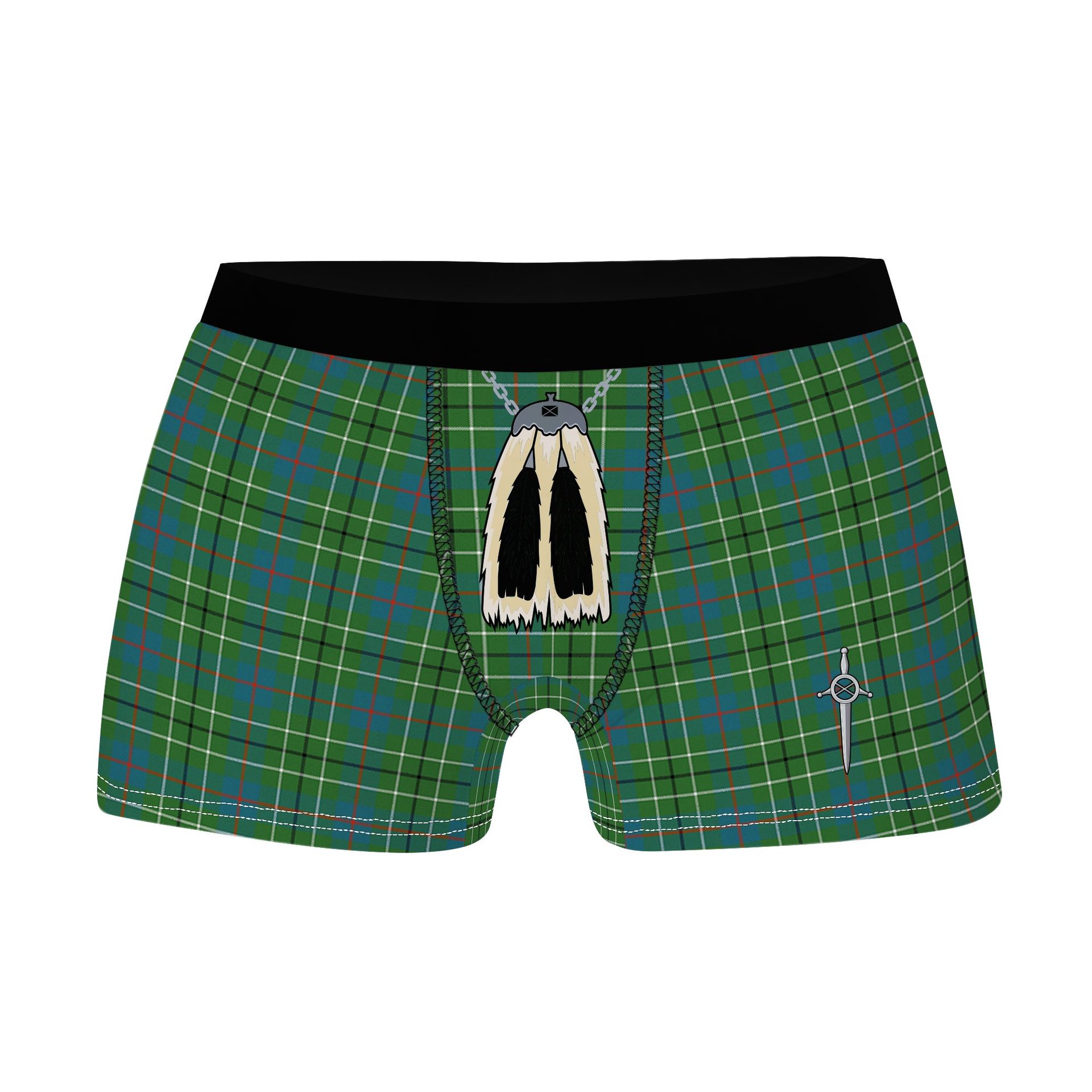 ScotsTee Shop Scottish Duncan Ancient Clan Clan Highland Kilt Sporran Tartan Boxer Briefs