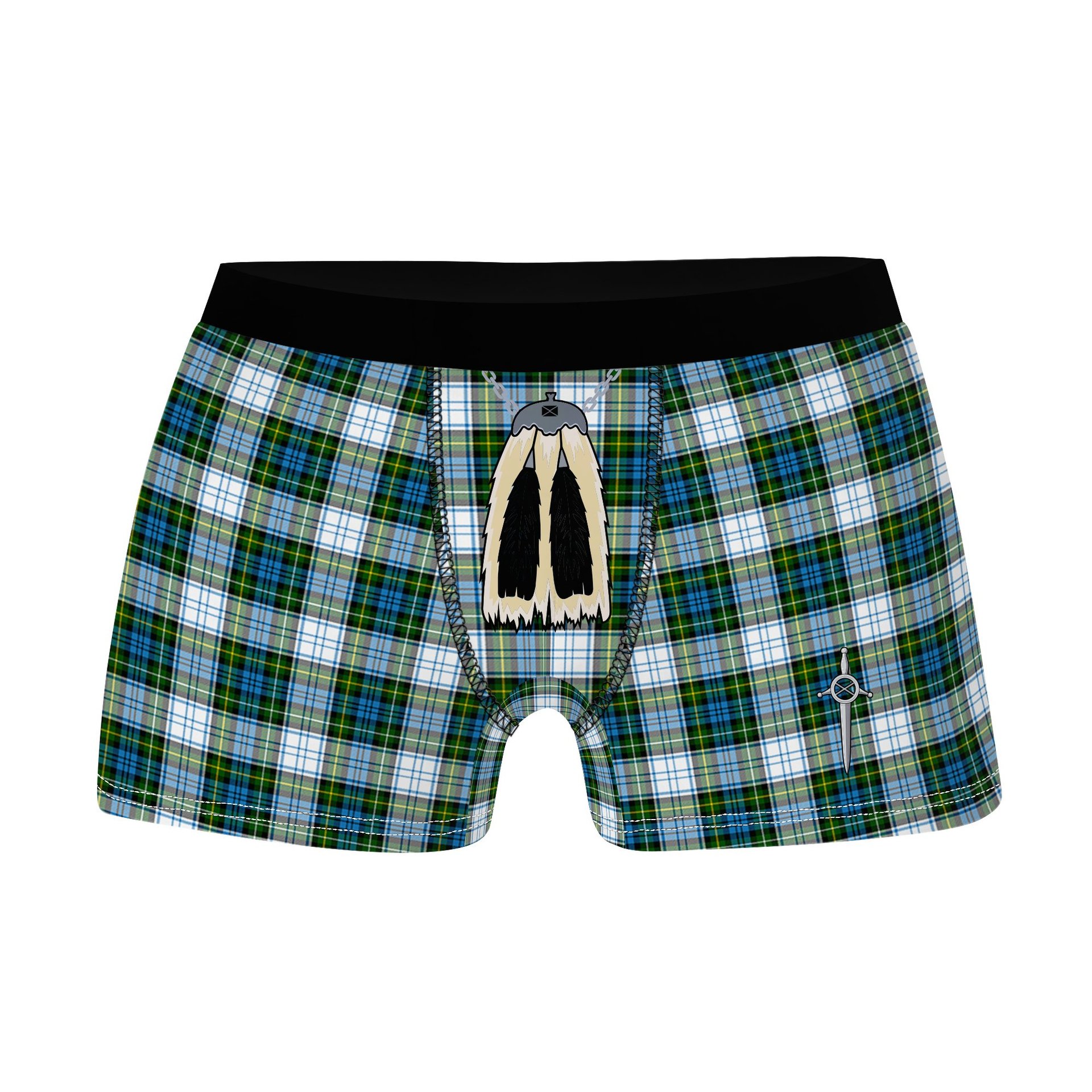ScotsTee Shop Scottish Campbell Dress Clan Highland Kilt Sporran Tartan Boxer Briefs