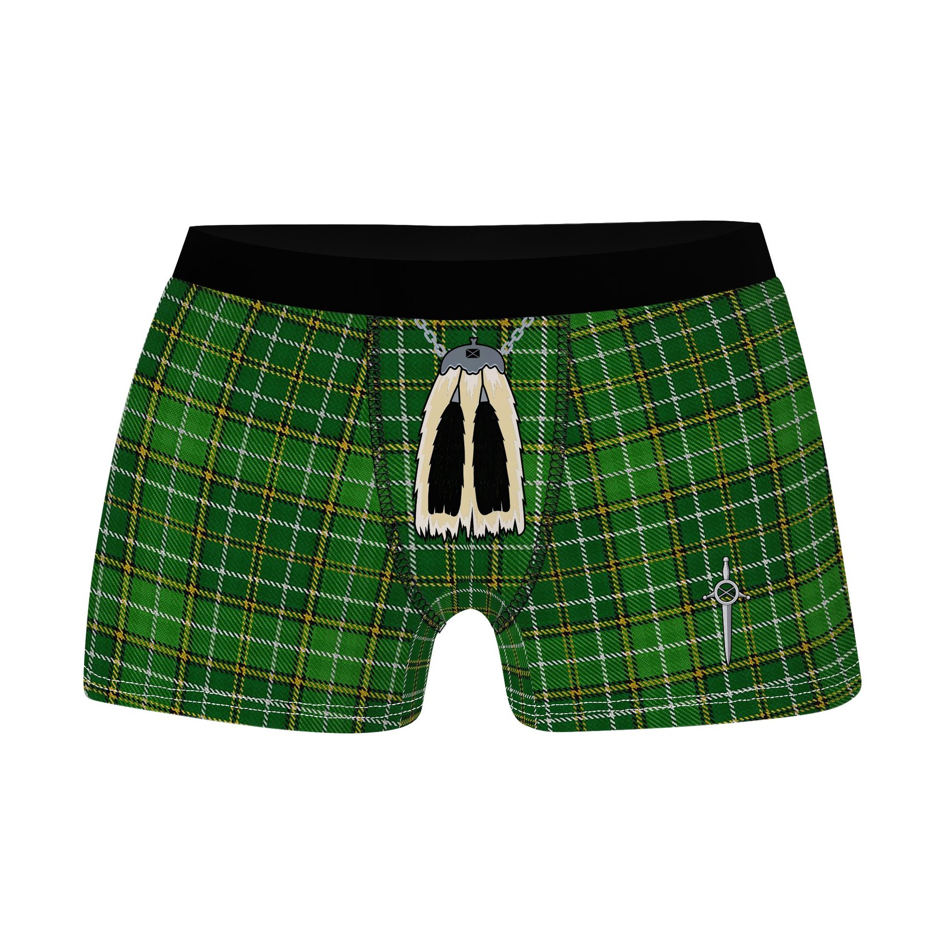 ScotsTee Shop Scottish Foster Hunting Clan Highland Kilt Sporran Tartan Boxer Briefs