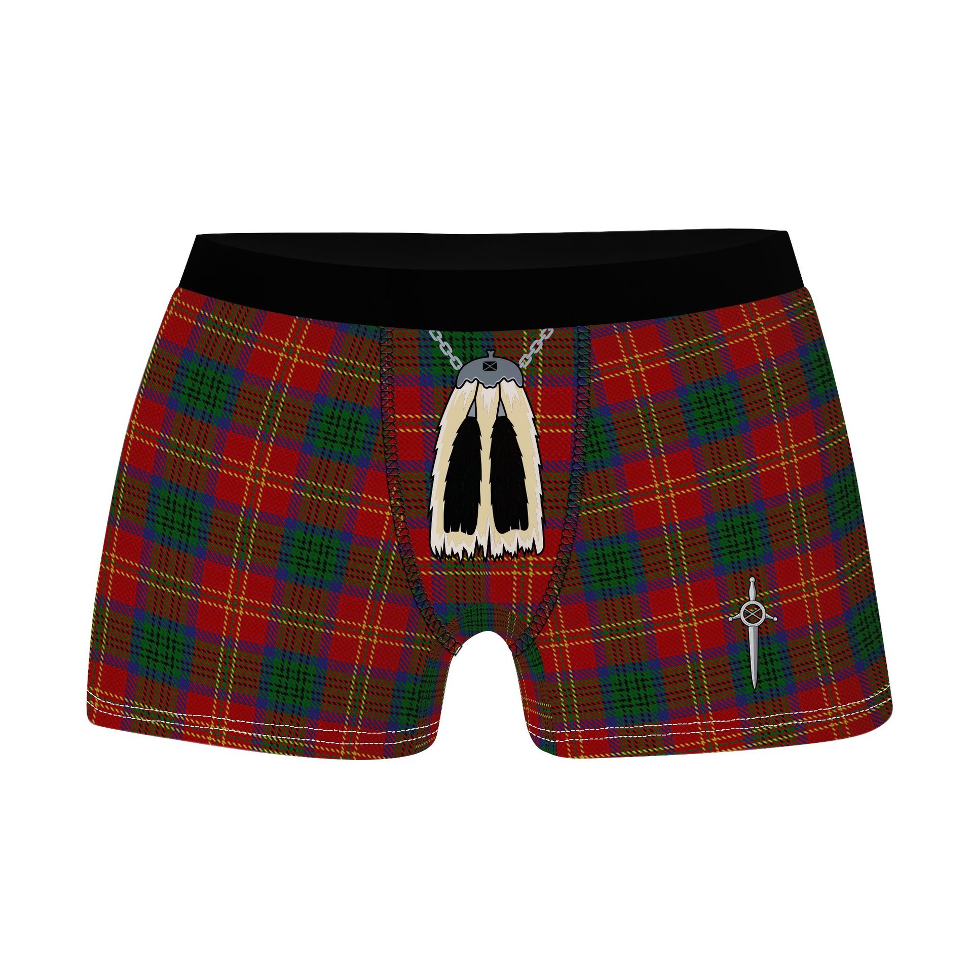 ScotsTee Shop Scottish Connolly Dress Clan Highland Kilt Sporran Tartan Boxer Briefs