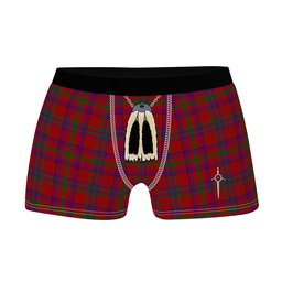 ScotsTee Shop Scottish Fiddes 3 Clan Highland Kilt Sporran Tartan Boxer Briefs
