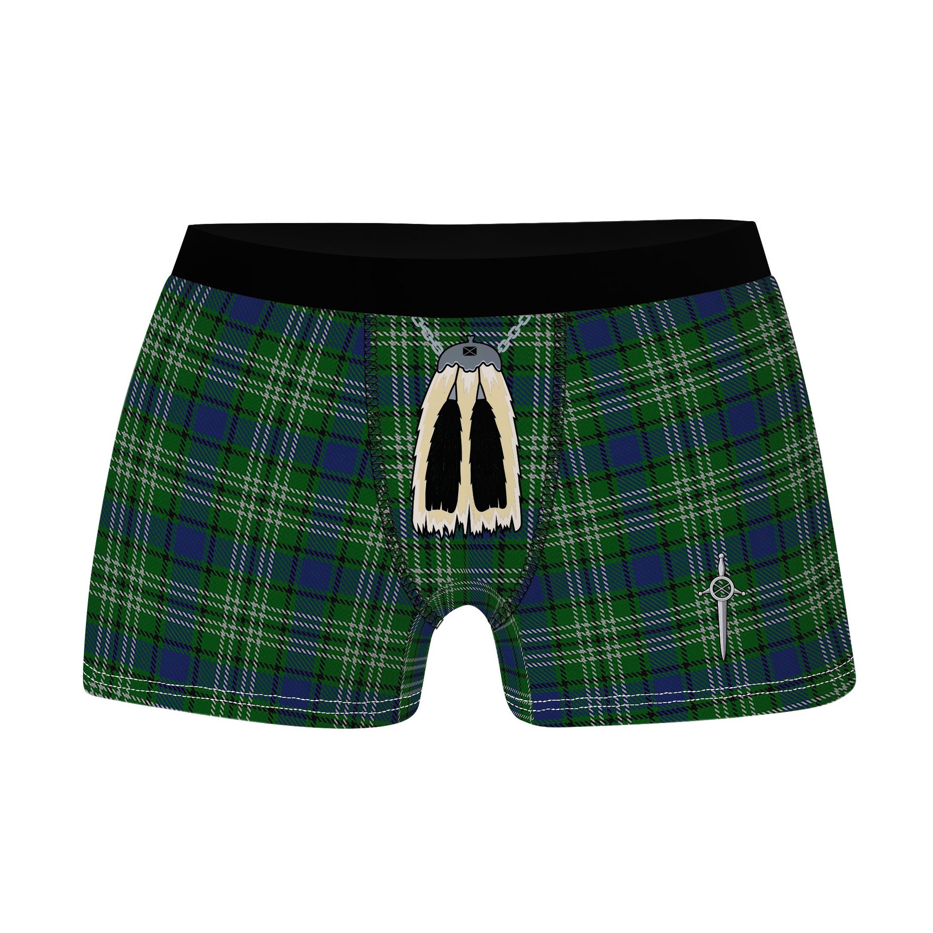 ScotsTee Shop Scottish Graden Clan Highland Kilt Sporran Tartan Boxer Briefs