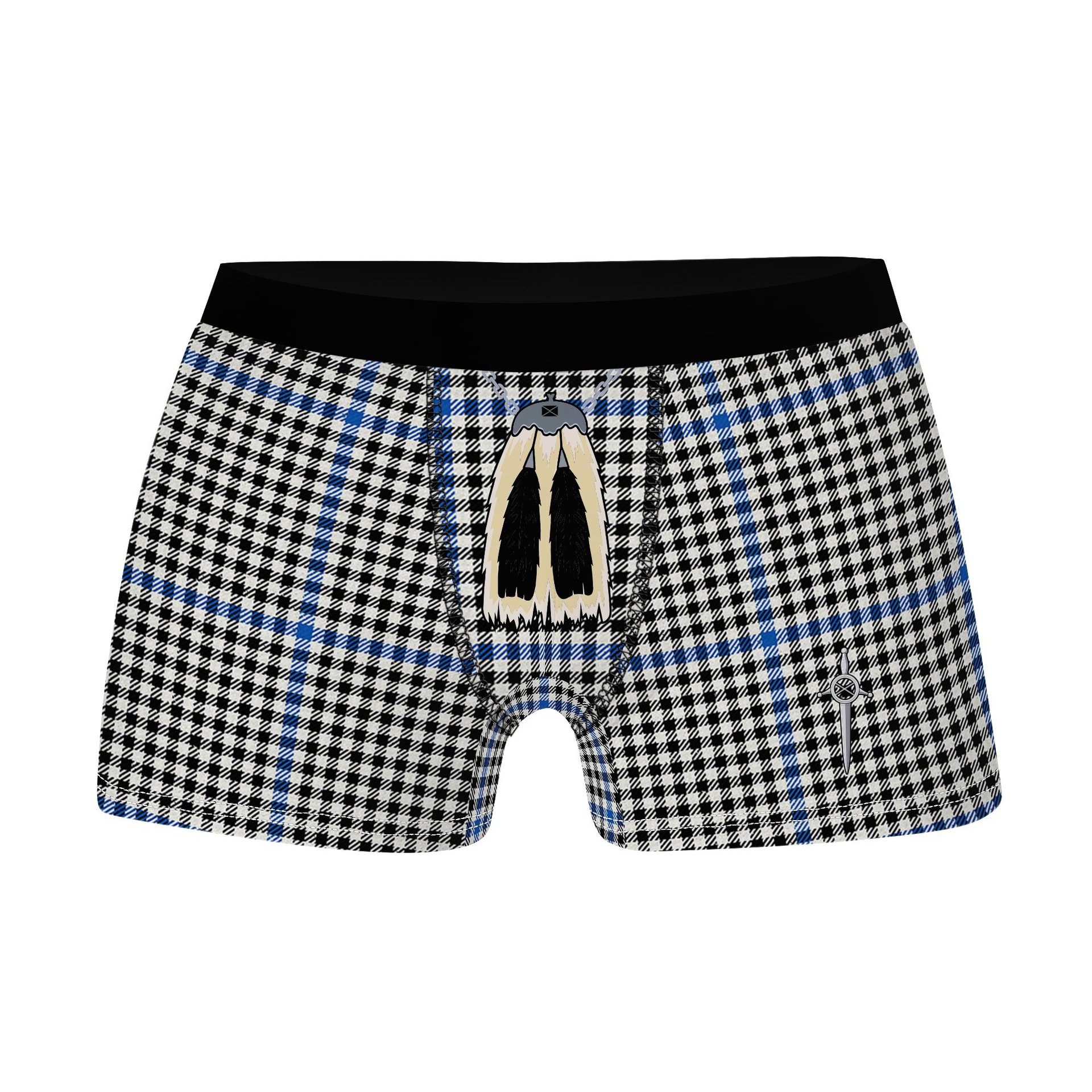 ScotsTee Shop Scottish Haig Modern Clan Highland Kilt Sporran Tartan Boxer Briefs