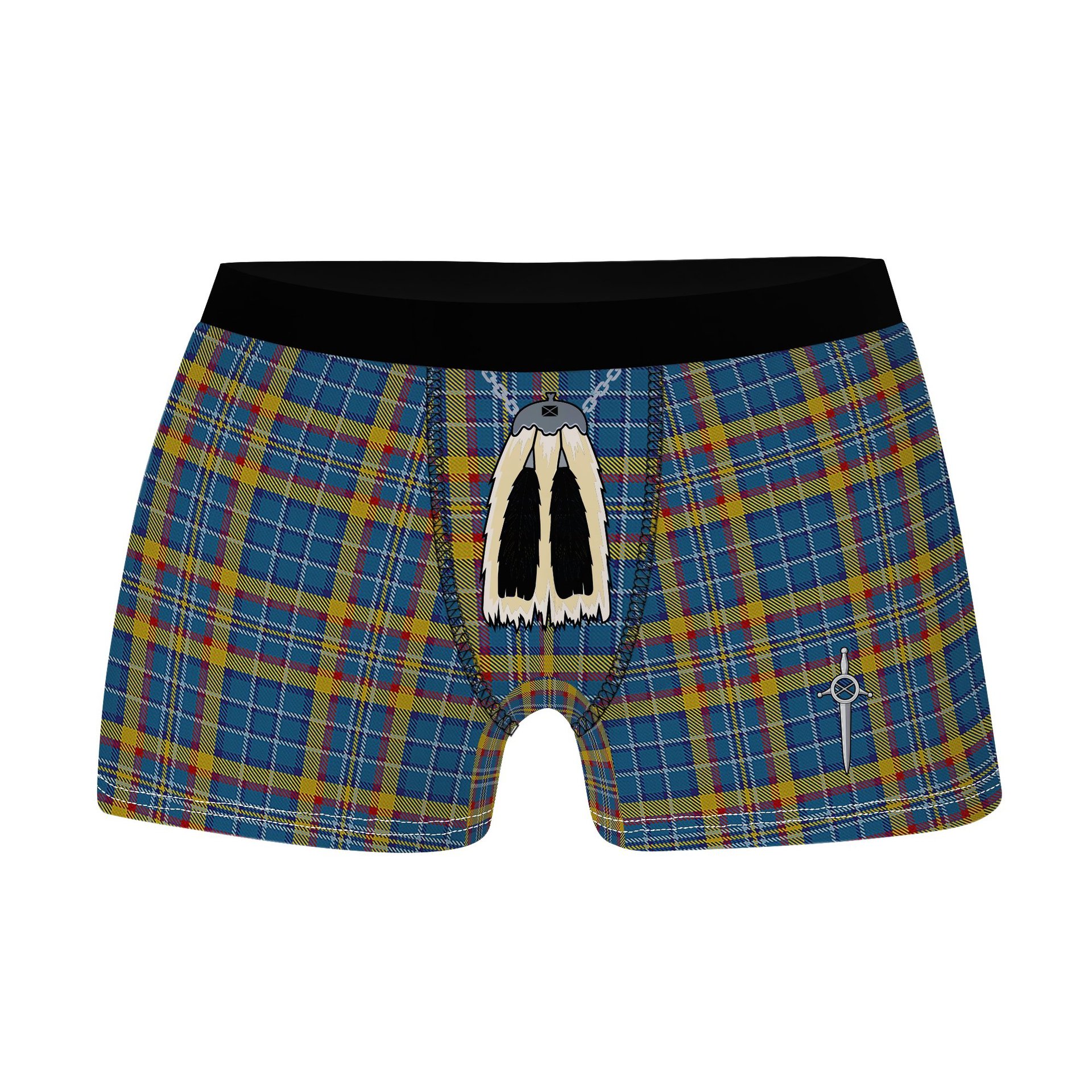 ScotsTee Shop Scottish Healy Clan Highland Kilt Sporran Tartan Boxer Briefs