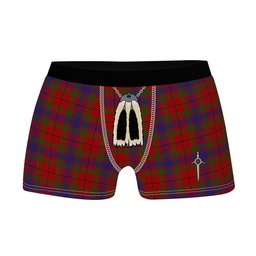 ScotsTee Shop Scottish Gates Clan Highland Kilt Sporran Tartan Boxer Briefs