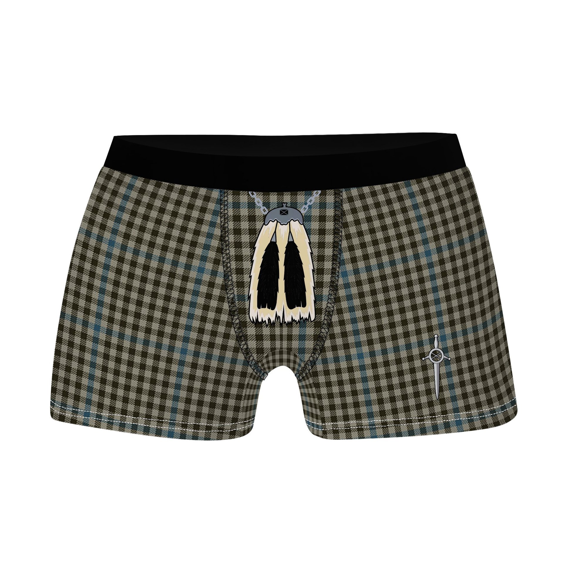 ScotsTee Shop Scottish Haig Clan Highland Kilt Sporran Tartan Boxer Briefs