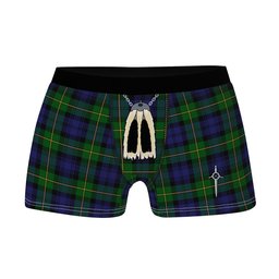 ScotsTee Shop Scottish Gordon Clan Highland Kilt Sporran Tartan Boxer Briefs