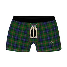 ScotsTee Shop Scottish Jones Clan Highland Kilt Sporran Tartan Boxer Briefs