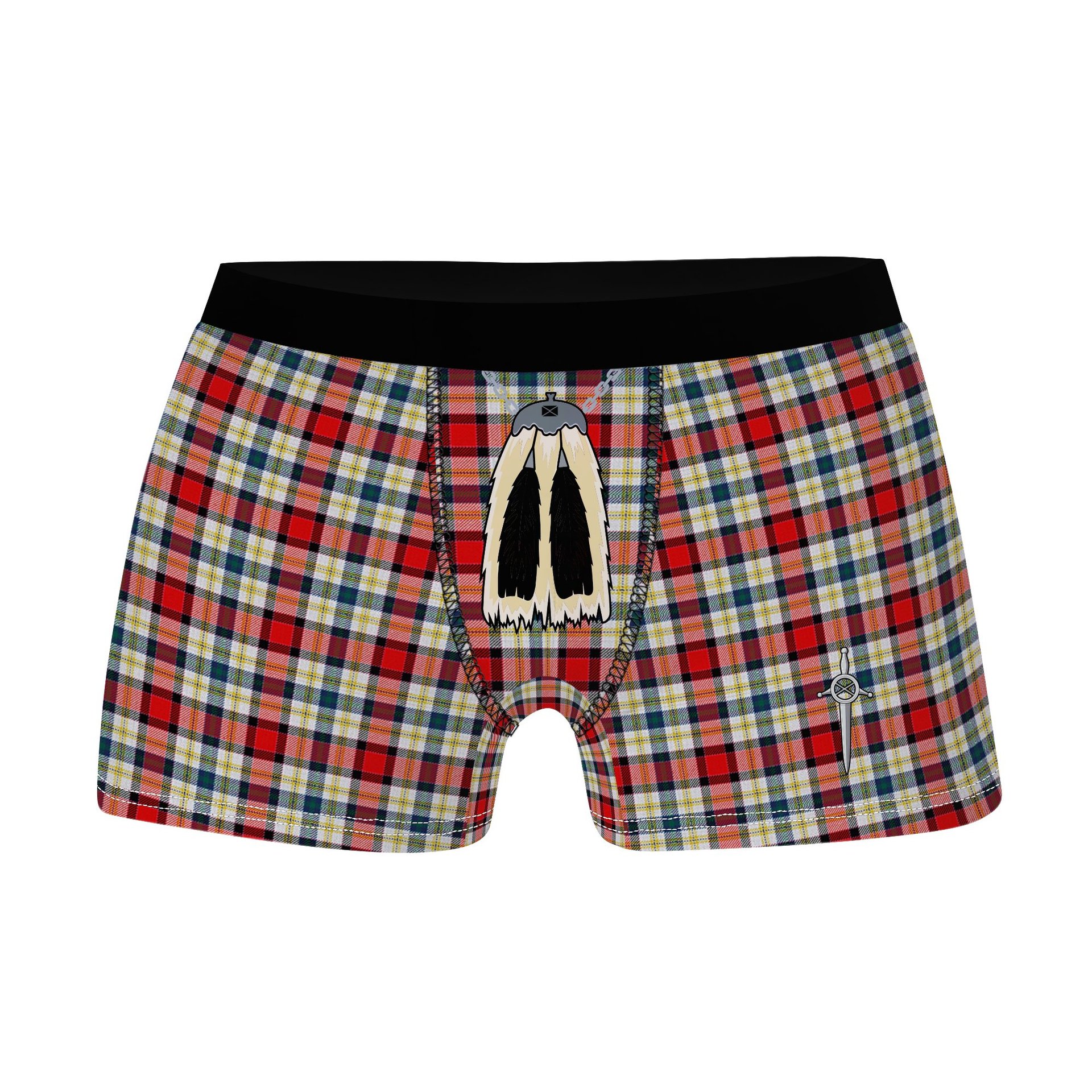 ScotsTee Shop Scottish Dundee Dress Clan Highland Kilt Sporran Tartan Boxer Briefs