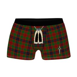 ScotsTee Shop Scottish Fulton 1999 Clan Highland Kilt Sporran Tartan Boxer Briefs