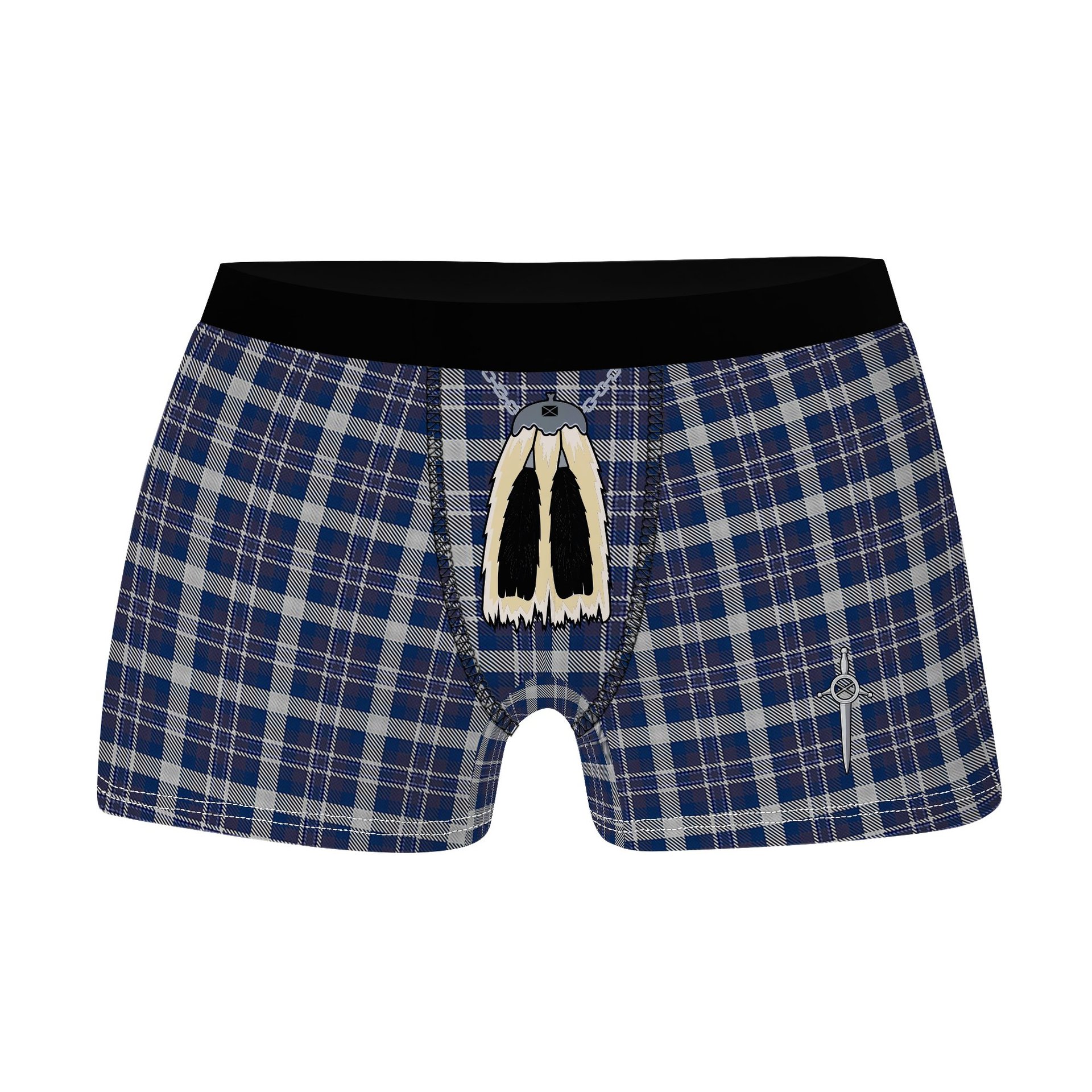 ScotsTee Shop Scottish Earl of St. Andrews Dress Clan Highland Kilt Sporran Tartan Boxer Briefs