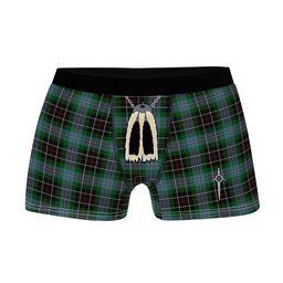 ScotsTee Shop Scottish Hyslop Hunting Clan Highland Kilt Sporran Tartan Boxer Briefs