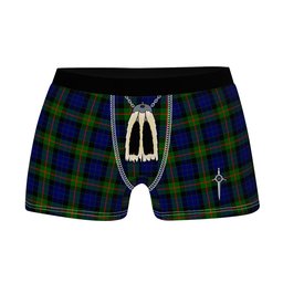 ScotsTee Shop Scottish Gunn Modern Clan Highland Kilt Sporran Tartan Boxer Briefs