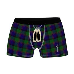 ScotsTee Shop Scottish Gammell 1978 Clan Highland Kilt Sporran Tartan Boxer Briefs
