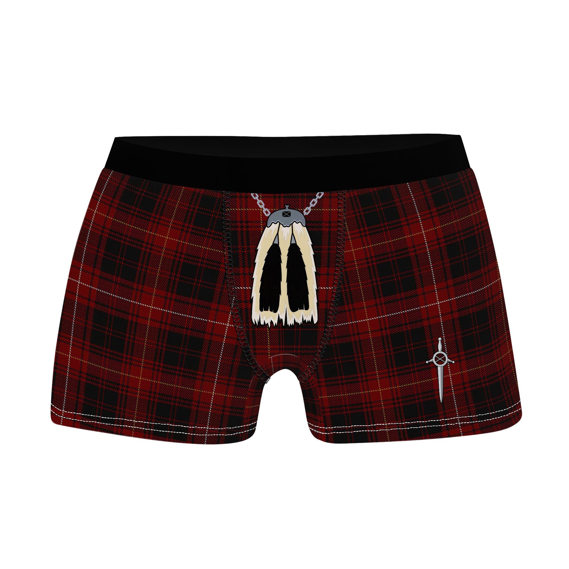 ScotsTee Shop Scottish Killin Clan Highland Kilt Sporran Tartan Boxer Briefs