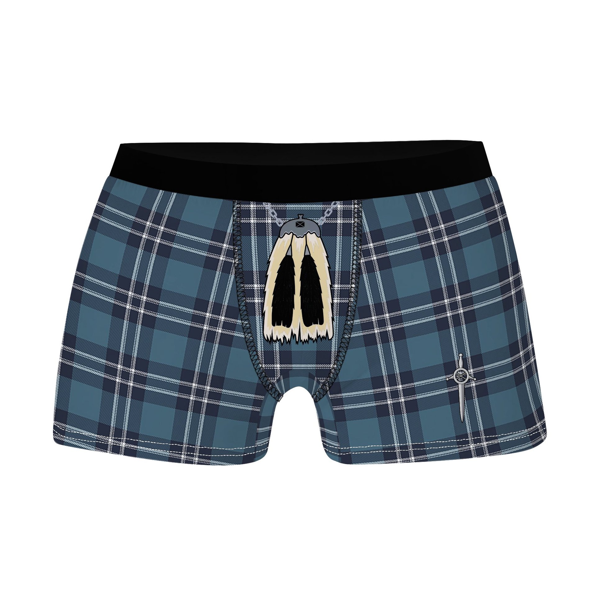 ScotsTee Shop Scottish Earl of St Andrews Clan Highland Kilt Sporran Tartan Boxer Briefs