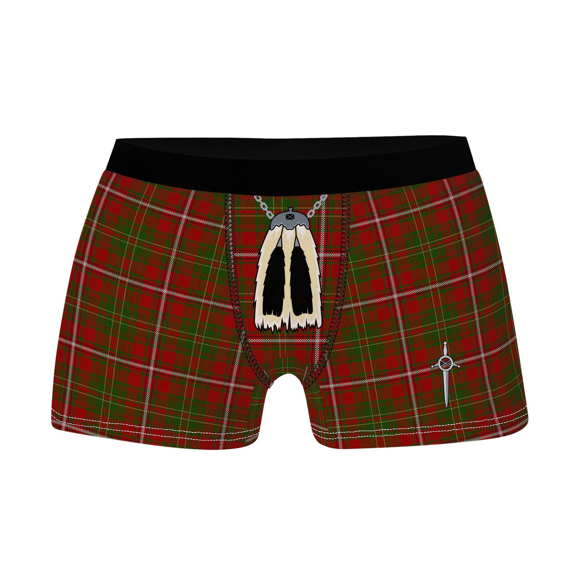 ScotsTee Shop Scottish Hay Clan Highland Kilt Sporran Tartan Boxer Briefs