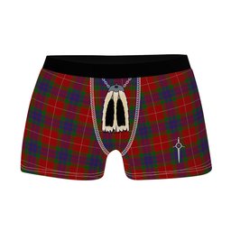 ScotsTee Shop Scottish Fraser 1842 Clan Highland Kilt Sporran Tartan Boxer Briefs