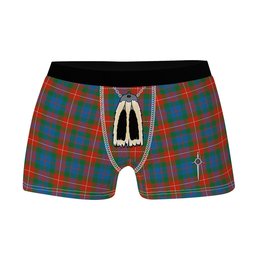 ScotsTee Shop Scottish Fraser of Lovat Ancient Clan Highland Kilt Sporran Tartan Boxer Briefs