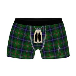 ScotsTee Shop Scottish Kerby Clan Highland Kilt Sporran Tartan Boxer Briefs