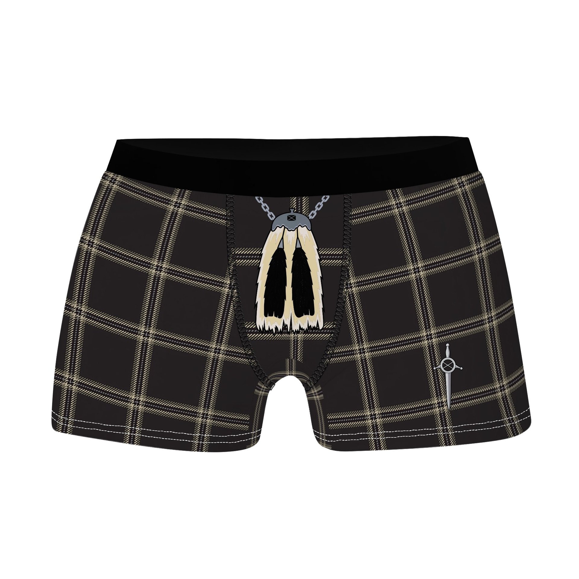 ScotsTee Shop Scottish Eternity Clan Highland Kilt Sporran Tartan Boxer Briefs