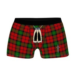 ScotsTee Shop Scottish Kerr Clan Highland Kilt Sporran Tartan Boxer Briefs