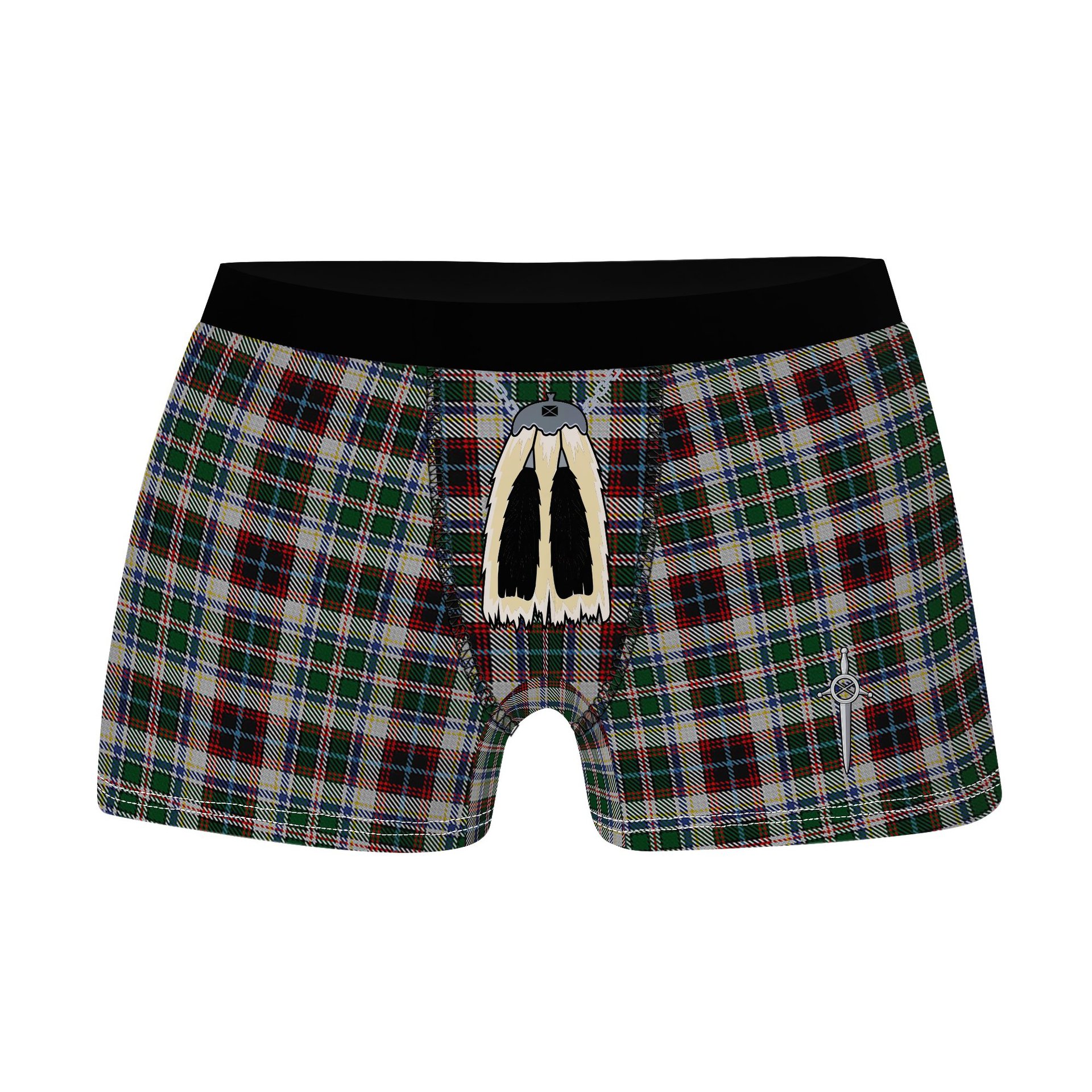 ScotsTee Shop Scottish Innes Dress Clan Highland Kilt Sporran Tartan Boxer Briefs
