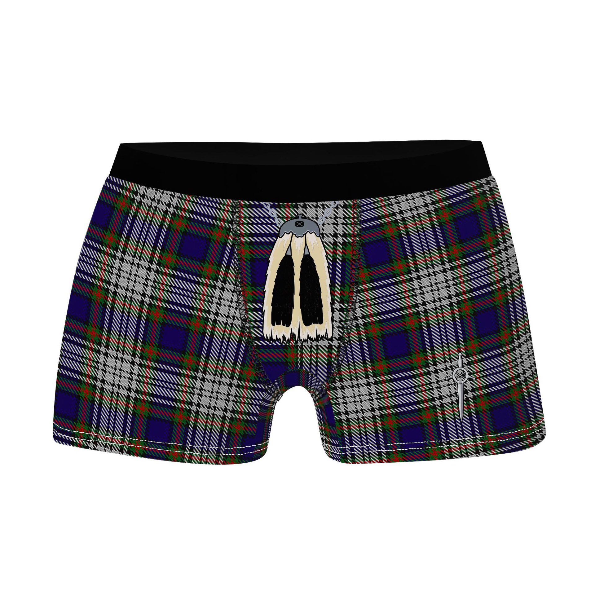 ScotsTee Shop Scottish Highfield Dress Clan Highland Kilt Sporran Tartan Boxer Briefs
