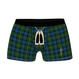 ScotsTee Shop Scottish Ferguson of Atholl Clan Highland Kilt Sporran Tartan Boxer Briefs