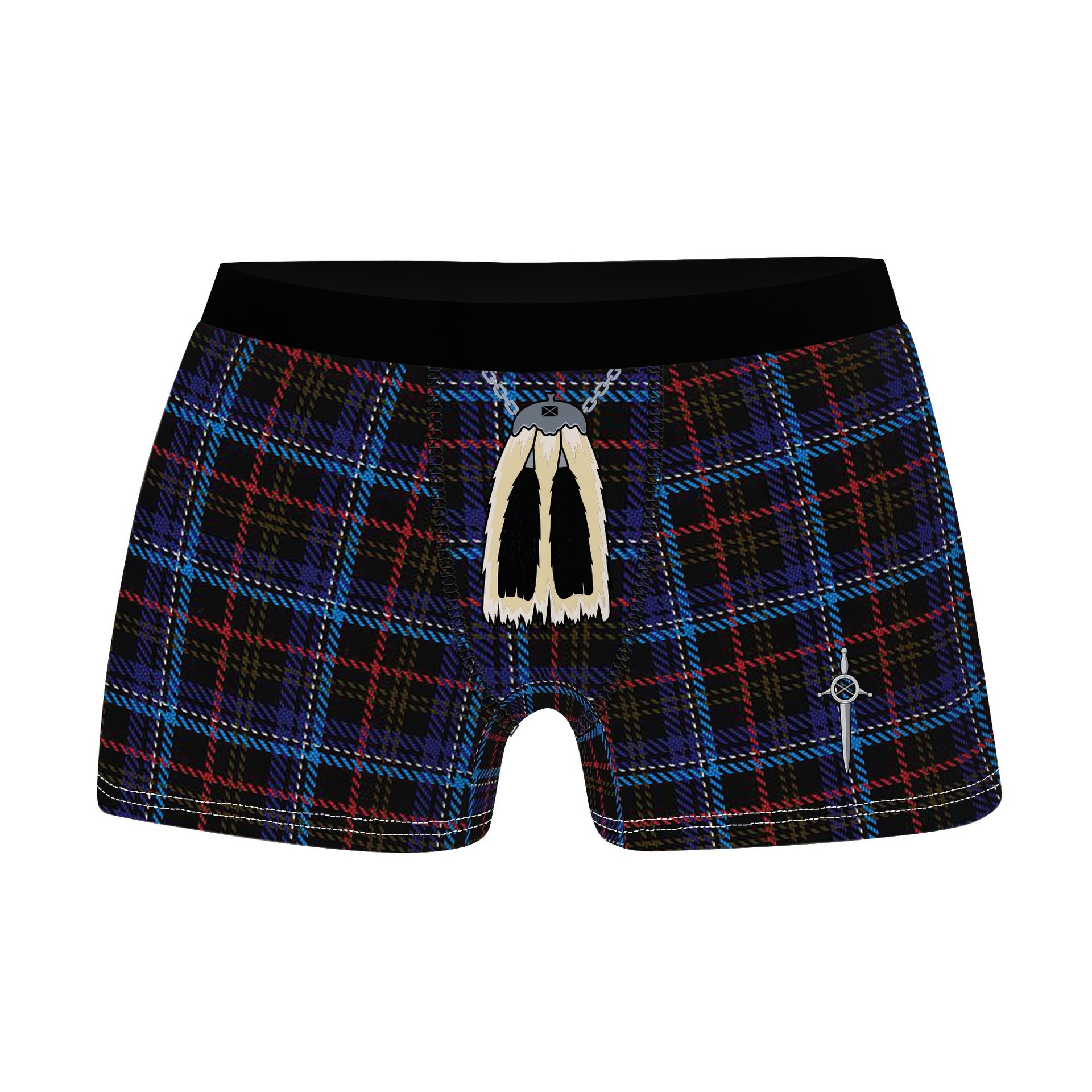 ScotsTee Shop Scottish Kennedy Irish Clan Highland Kilt Sporran Tartan Boxer Briefs