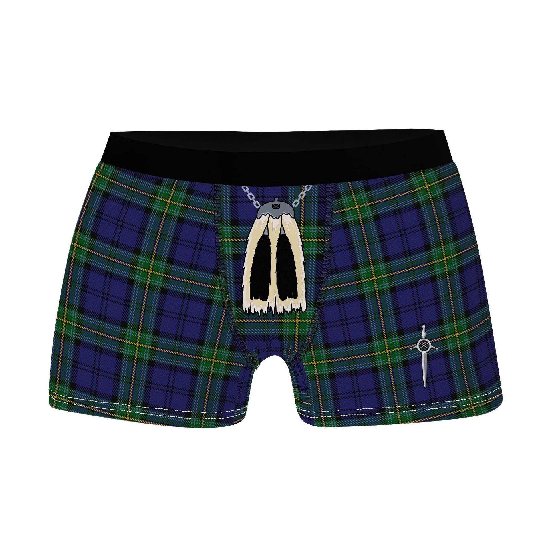 ScotsTee Shop Scottish Forth Clan Highland Kilt Sporran Tartan Boxer Briefs